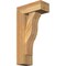 Ekena Millwork Funston Block Rough Sawn Bracket w/ Offset Brace, Western Red Cedar, 6"W x 14"D x 26"H BKT0604X14X26FST05RWR - alternate 1